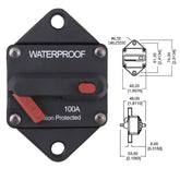 100A AMP Marine Circuit Breaker IP67 Waterproof 12V 24V Panel Mount Reset